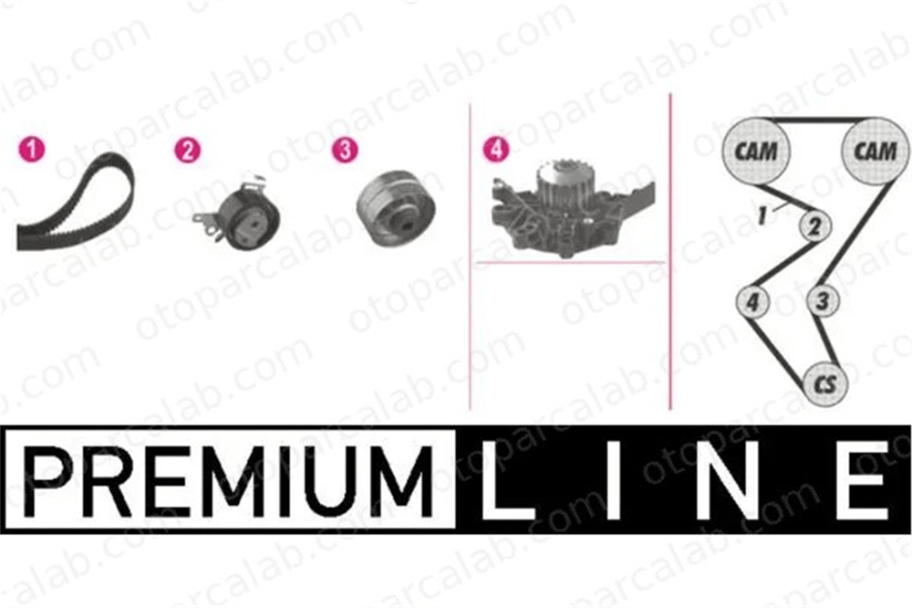 MAHLE CPK 46 000P Devirdaim Su Pompası PEUGEOT 406 406 Break 82996 1609525280
