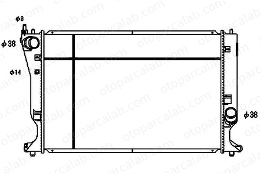 MAHLE CR 1080 000S Su Radyatörü TOYOTA AVENSIS Sedan AVENSIS Station wagon 2140000Q0D 164000R011