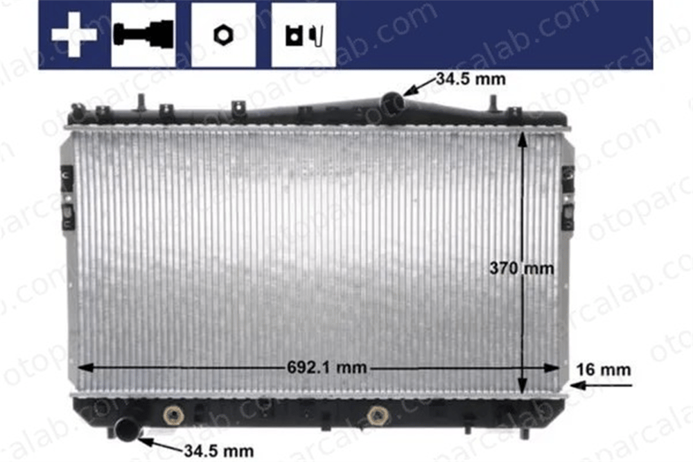 MAHLE CR 1311 000S Su Radyatörü CHEVROLET LACETTI NUBIRA Station wagon 96553243 42495942