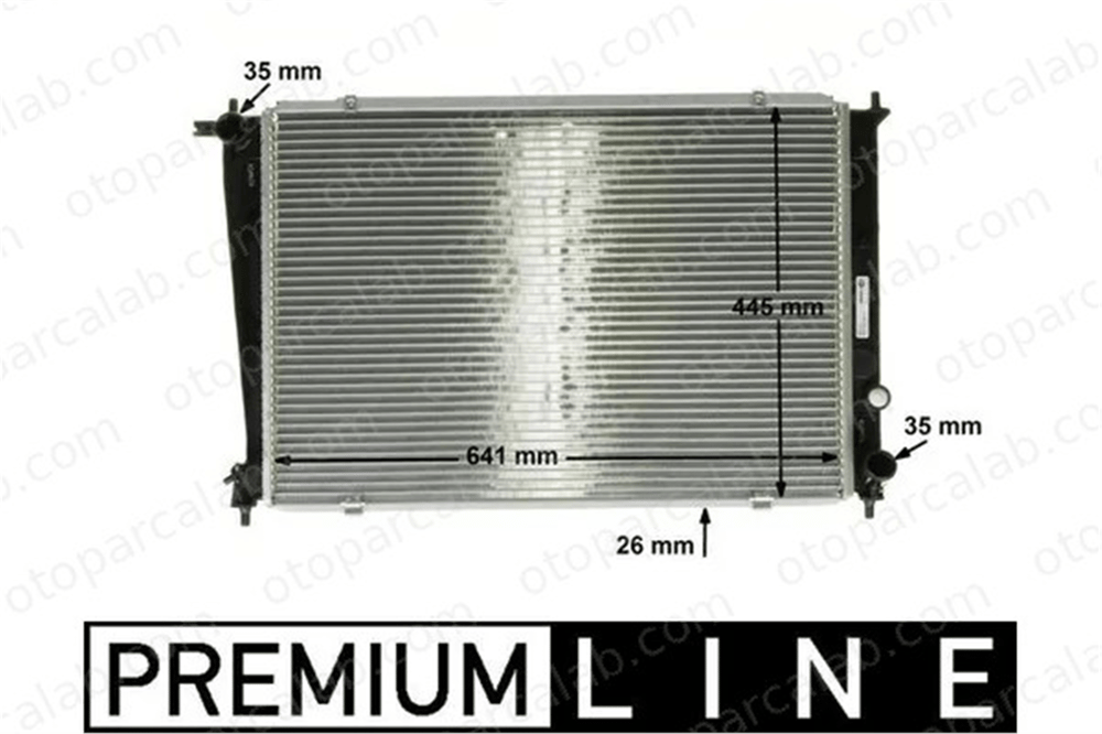 MAHLE CR 1316 000P Su Radyatörü HYUNDAI H-1 / STAREX Minibüs/Otobüs H-1 Panelvan/Van 2088142 2088146