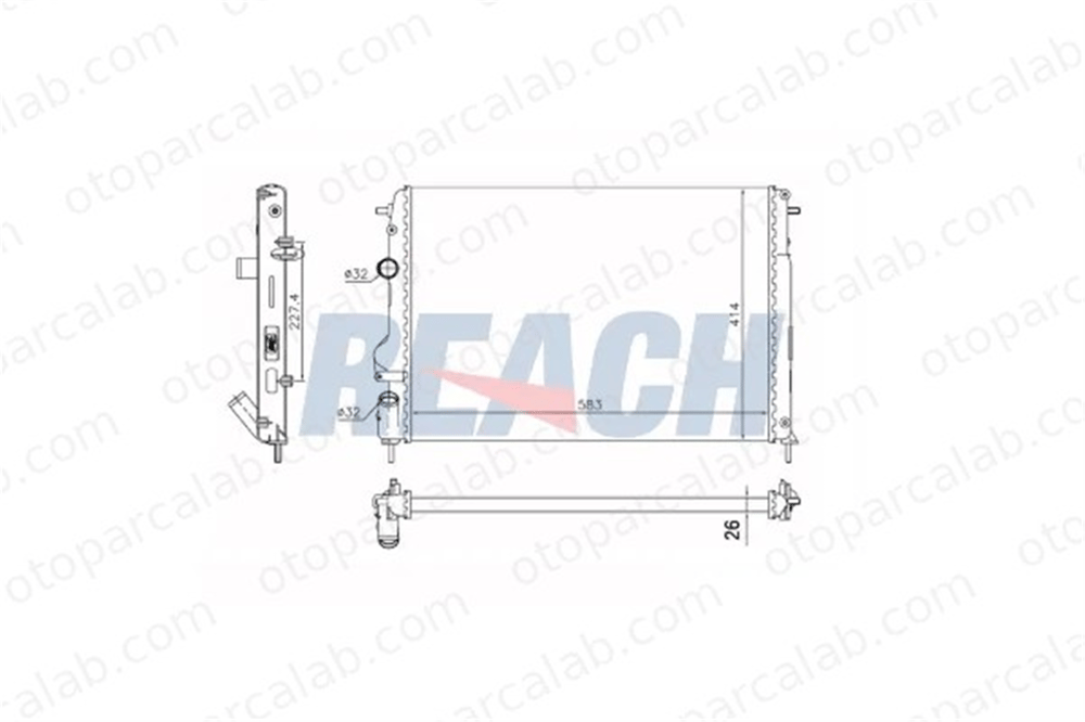 MAHLE CR 1361 000S Su Radyatörü RENAULT SCÉNIC I MPV MEGANE I Classic 8200189288 8200189286