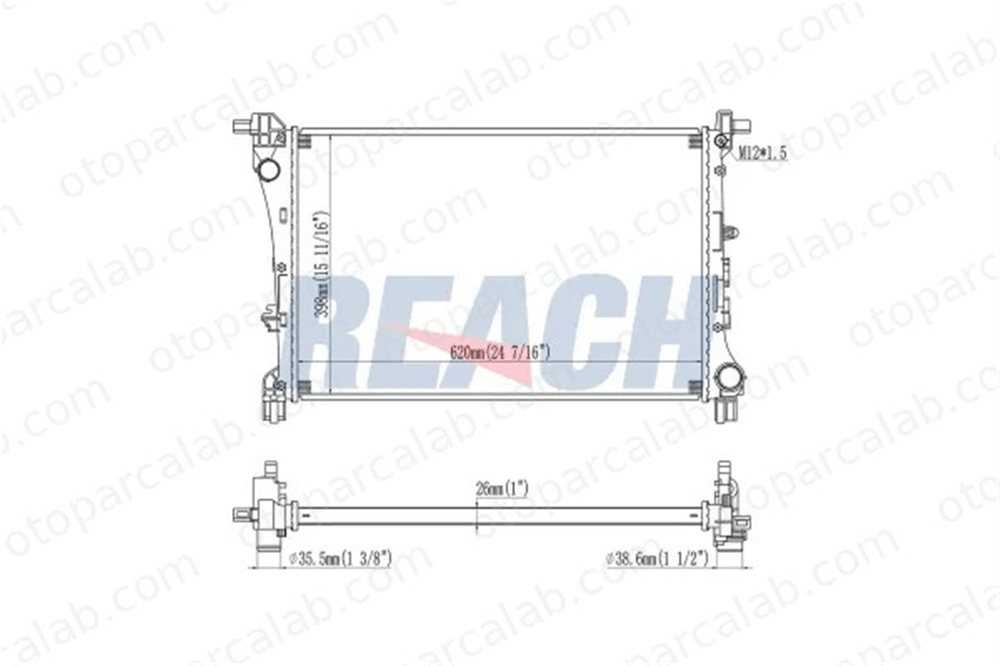 MAHLE CR 1362 000P Su Radyatörü FIAT TIPO Hatchback TIPO Sedan 52052630 52015584