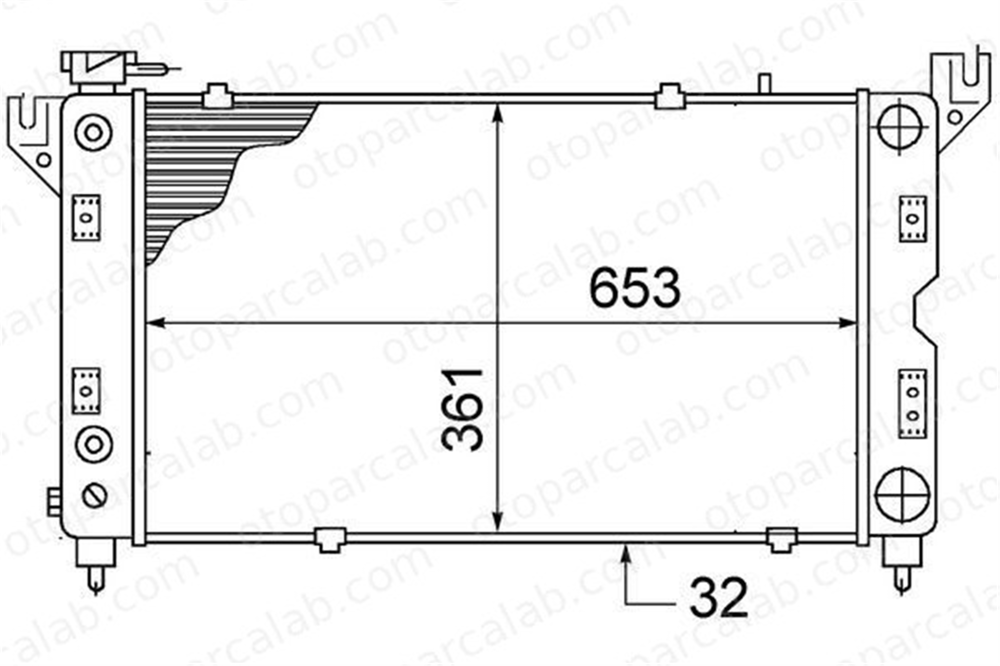 MAHLE CR 1426 000S Su Radyatörü CHRYSLER VOYAGER / GRAND VOYAGER III DODGE CARAVAN 164000T350 16400