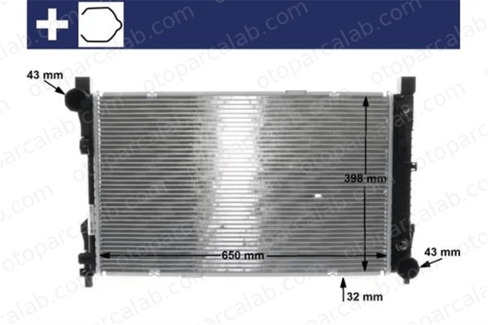 MAHLE CR 1478 000S Su Radyatörü MERCEDES-BENZ CLK Cabrio CLK 19010 2035000703