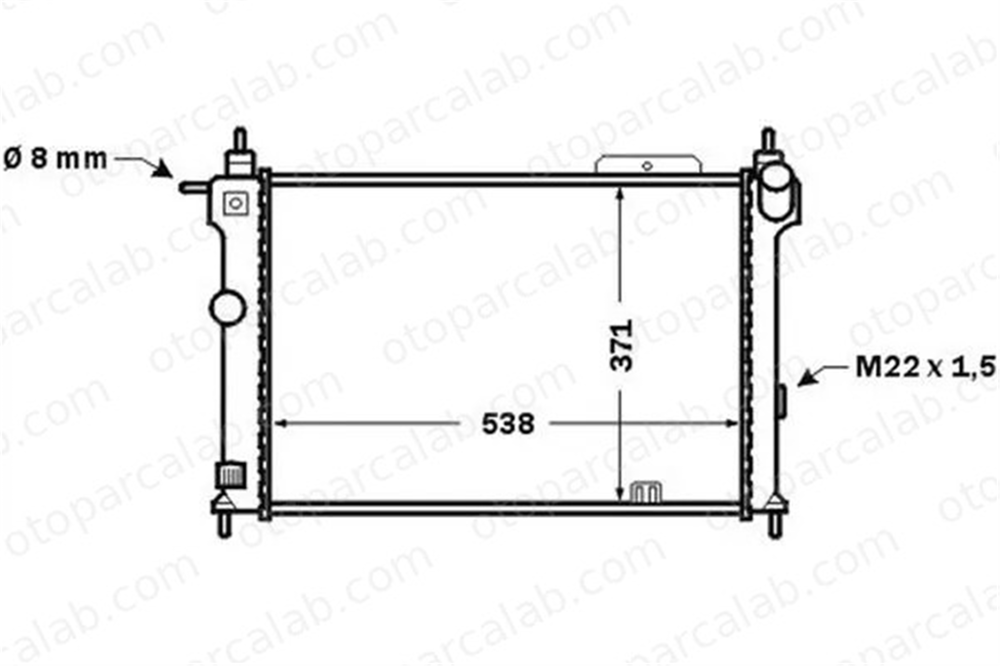 MAHLE CR 1493 000S Su Radyatörü OPEL ASTRA F Station wagon ASTRA F 96536669 1300111