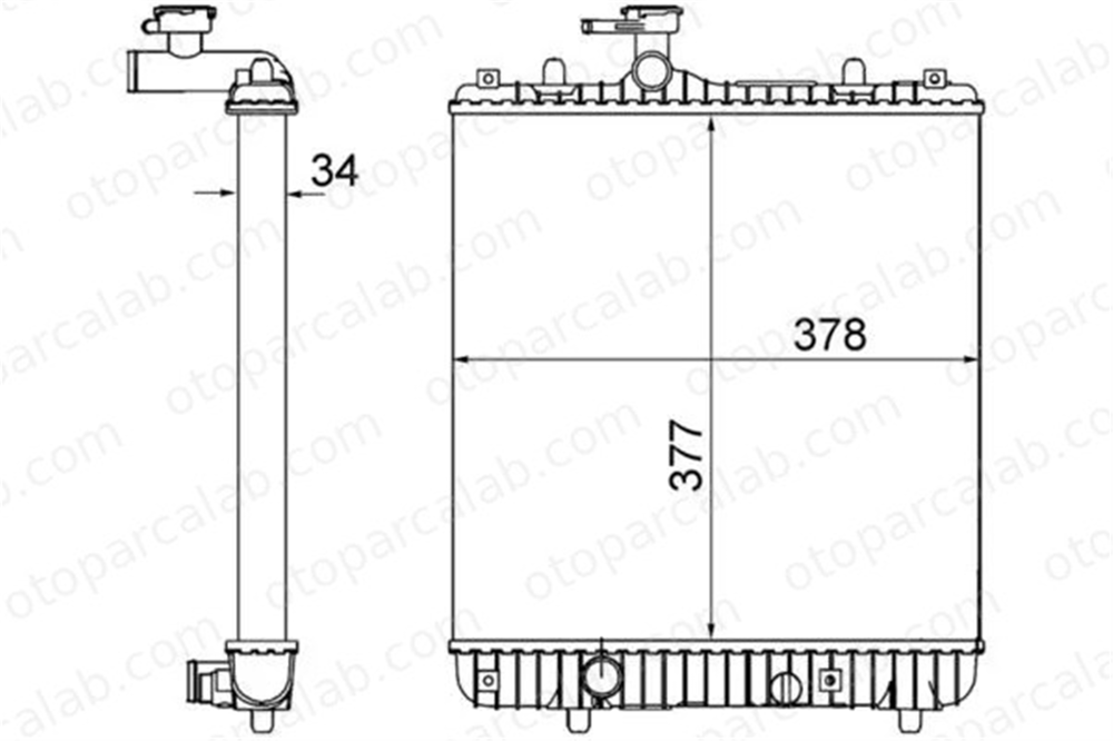 MAHLE CR 1495 001S Su Radyatörü OPEL AGILA SUBARU JUSTY II 9208632 09208632