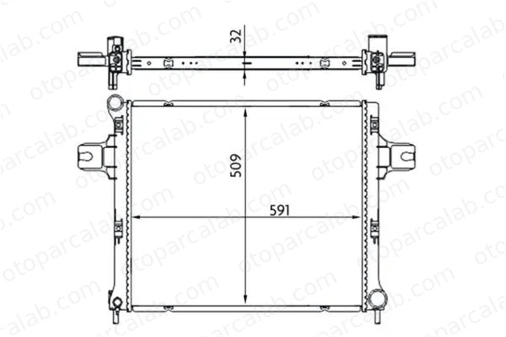 MAHLE CR 1696 000S Su Radyatörü JEEP GRAND CHEROKEE III COMMANDER VAN 1265004003 1265004103