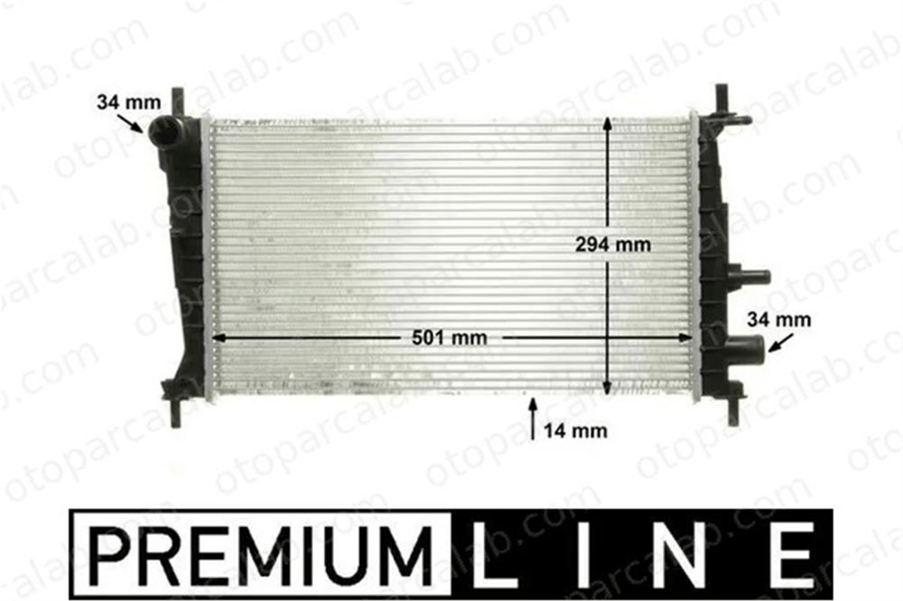 MAHLE CR 174 000P Su Radyatörü FORD FIESTA IV MAZDA 121 III 17117805630 1001857