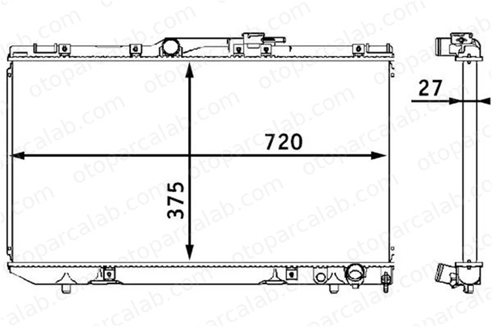 MAHLE CR 198 000S Su Radyatörü TOYOTA CARINA E VI CARINA E VI Sedan 8K0121251AA 1640002200