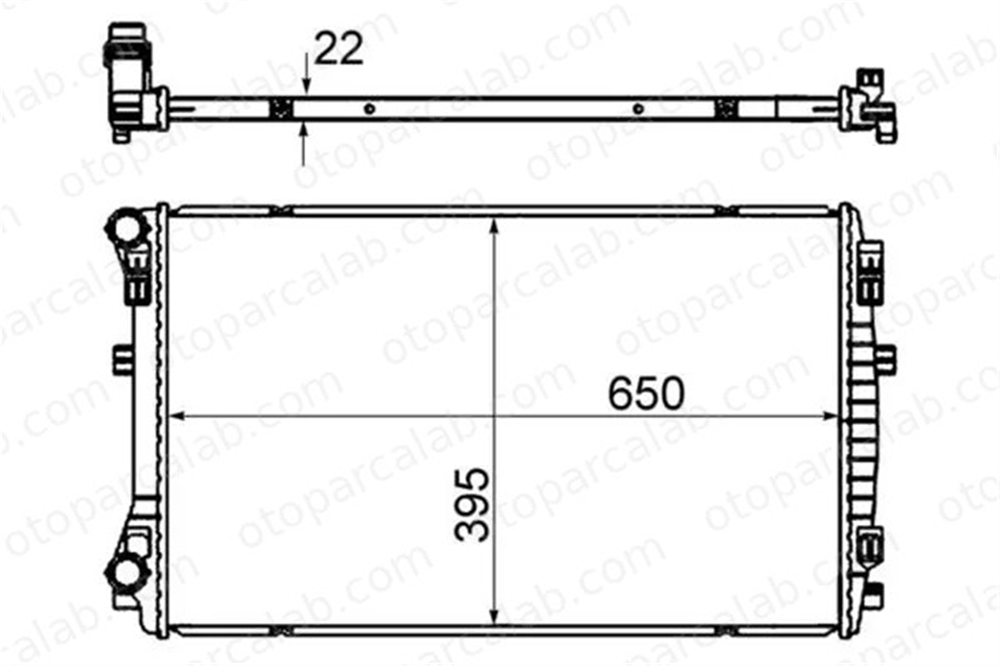 MAHLE CR 2054 000S Su Radyatörü SKODA OCTAVIA III Combi OCTAVIA III 5Q0121251ER 5Q0121251EM