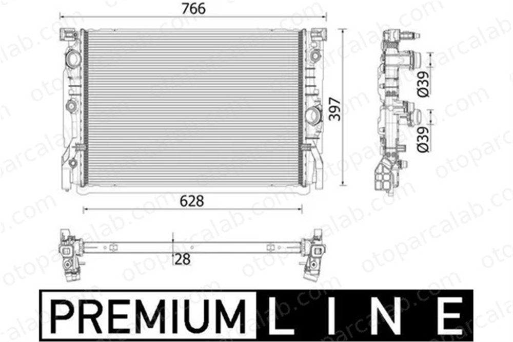 MAHLE CR 2199 000P Su Radyatörü BMW 7 8 Coupe 45199 FA000