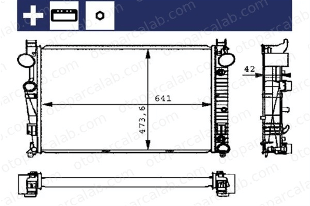 MAHLE CR 226 000S Su Radyatörü MERCEDES-BENZ S-SERISI A2205000103 2205000103