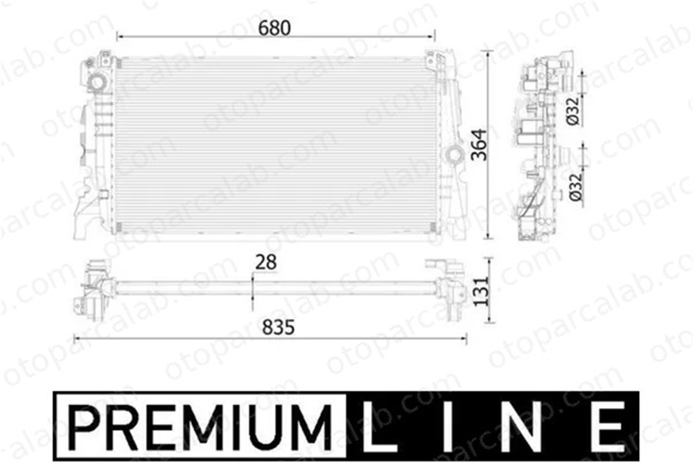 MAHLE CR 2323 000P Su Radyatörü BMW 2 Active Tourer MINI MINI COUNTRYMAN 16400 17117643331