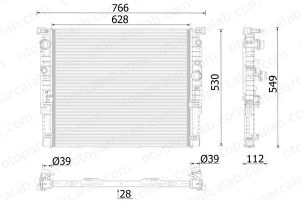 MAHLE CR 2630 000P Su Radyatörü BMW 7 5 17118743667 17118632404