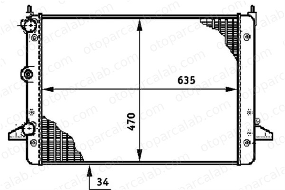 MAHLE CR 640 000S Su Radyatörü SEAT ALHAMBRA VW SHARAN 25310F2100 25310