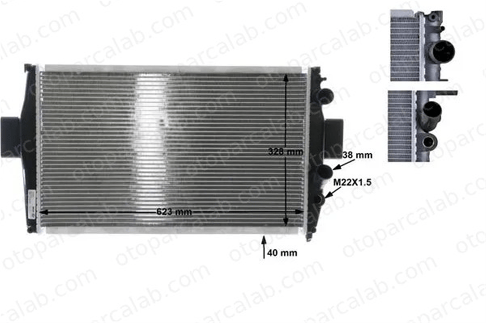 MAHLE CR 739 000S Su Radyatörü IVECO DAILY II Panelvan/Van DAILY II Platform şasi 214100055R 214100078R