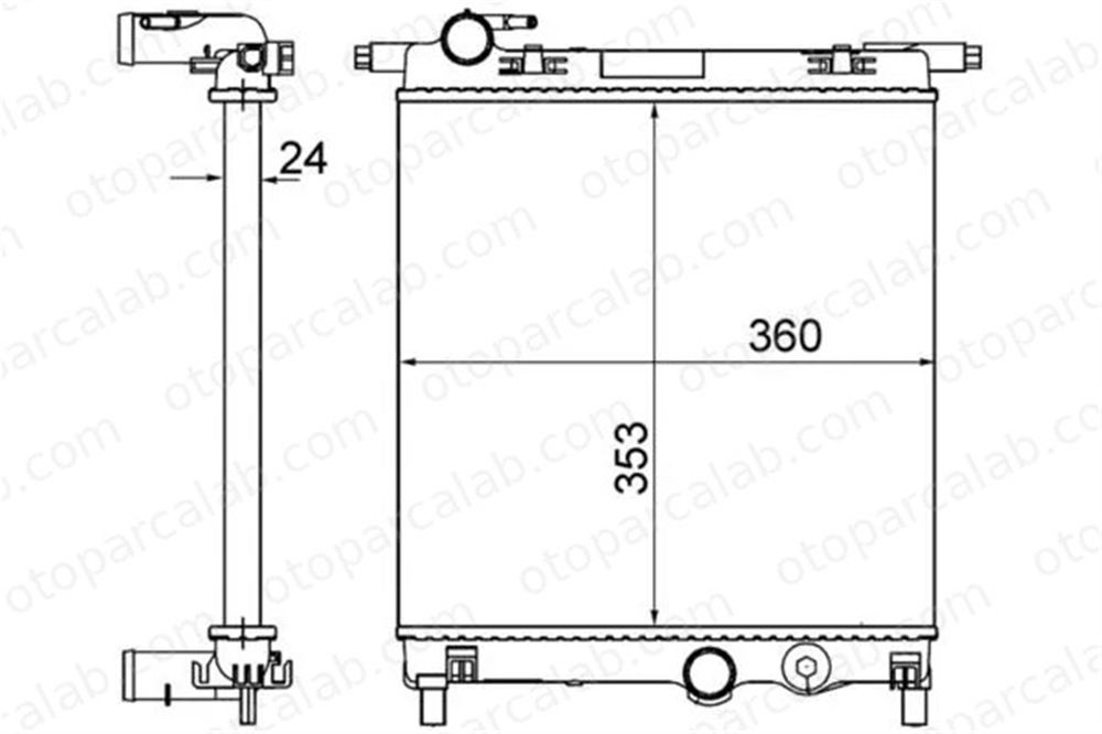 MAHLE CR 831 001S Su Radyatörü SEAT Mii SKODA CITIGO 8W0121251J8W0121251K 1S0121253P