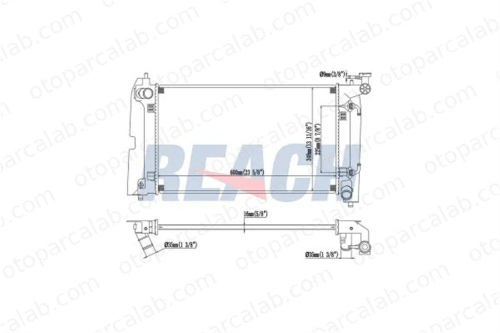 MAHLE CR 928 000S Su Radyatörü TOYOTA COROLLA COROLLA Verso 164000D220 1640021180