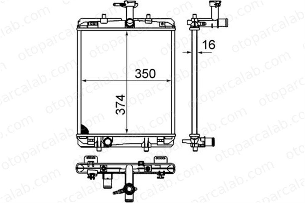 MAHLE CR 998 000S Su Radyatörü CITROËN C1 II PEUGEOT 108 A9065000002 1330P4