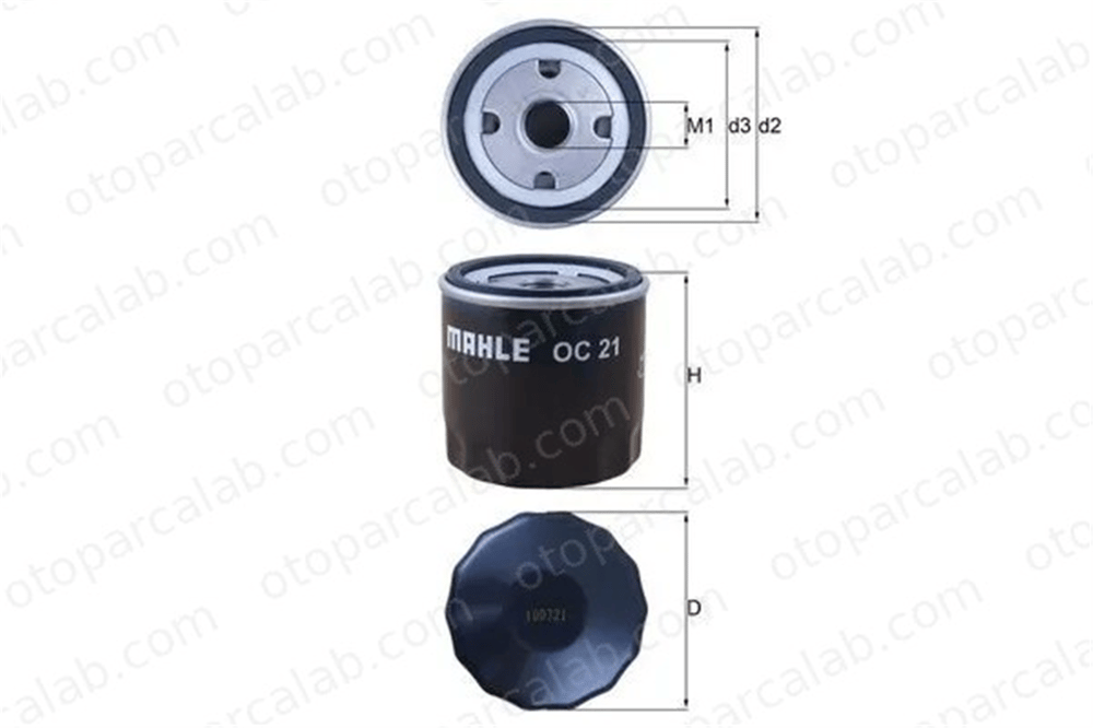 MAHLE OC 21 Yağ Filtresi HARLEY-DAVIDSON SPORTSTER OPEL MANTA B CC 7884256 7965051