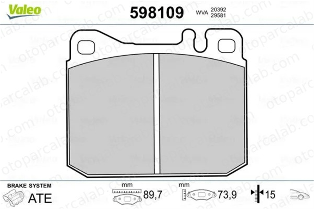MANDO 015056 Fren Disk Balata Ön MERCEDES-BENZ AROCS ACTROS MP4 / MP5 14209220 A0004206320