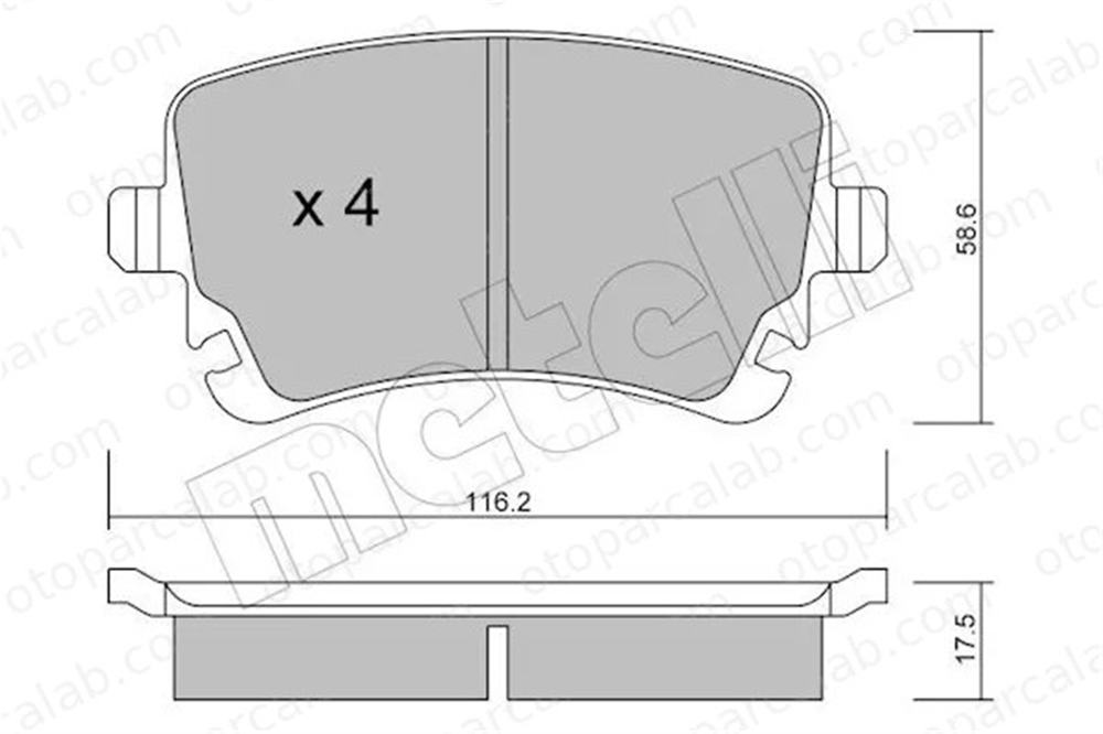 MANDO 015375 Fren Disk Balata Arka VW TRANSPORTER T5 Minibüs/Otobüs TRANSPORTER T5 Panelvan/Van 4F0698451K 4B3698451