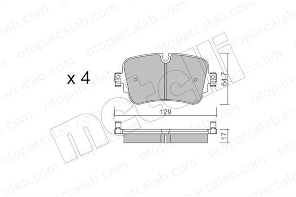 MANDO 015392 Fren Disk Balata Arka AUDI A8 D5 Q8 4M0698451G 4KE698451A