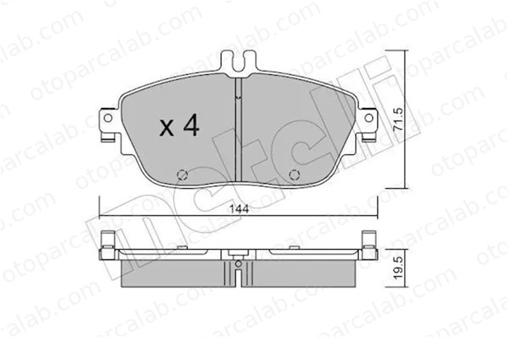 MANDO 015680 Fren Disk Balata Ön MERCEDES-BENZ A-SERISI CLA Coupe 64208520 410605DA0B