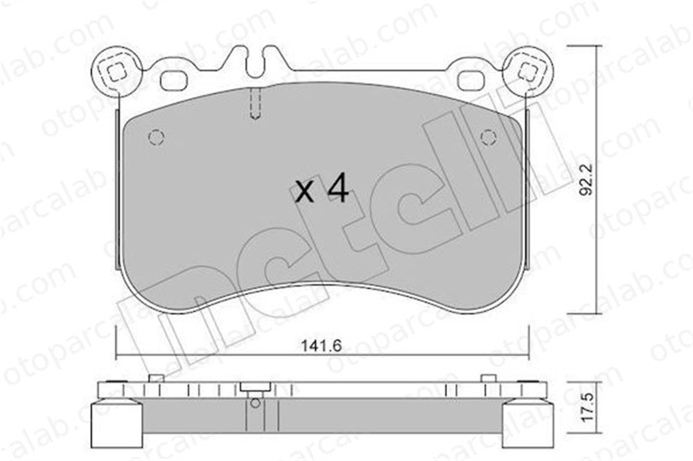 MANDO 015683 Fren Disk Balata Ön MERCEDES-BENZ S-SERISI Coupe E-SERISI A006420052 A0064200520
