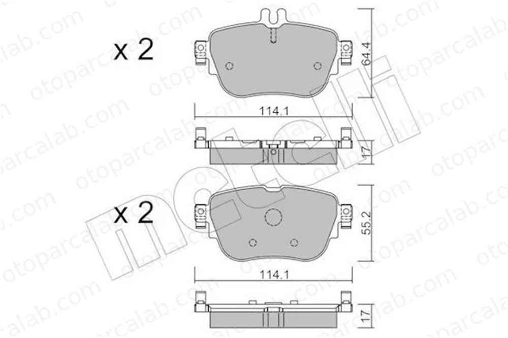 MANDO 015996 Fren Disk Balata Arka MERCEDES-BENZ E-SERISI CLS A000420600 A0004206000