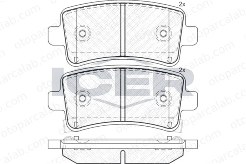 MANDO MBF010132 Fren Disk Balata Arka OPEL INSIGNIA A INSIGNIA A Sports Tourer MBF010132 16586609