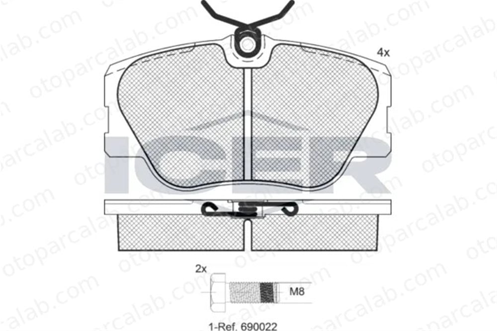 MANDO MBF010183 Fren Disk Balata Ön MERCEDES-BENZ 124 Sedan 124 T-Model MBF010183 1429920
