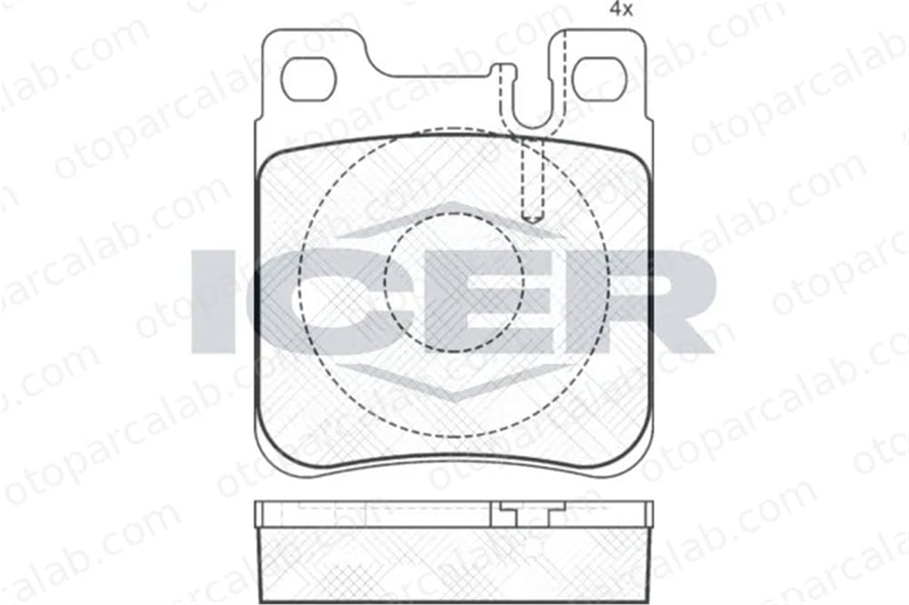 MANDO MBF010186 Fren Disk Balata Arka MERCEDES-BENZ E-SERISI T-Model S-SERISI MBF010186 5143633AA