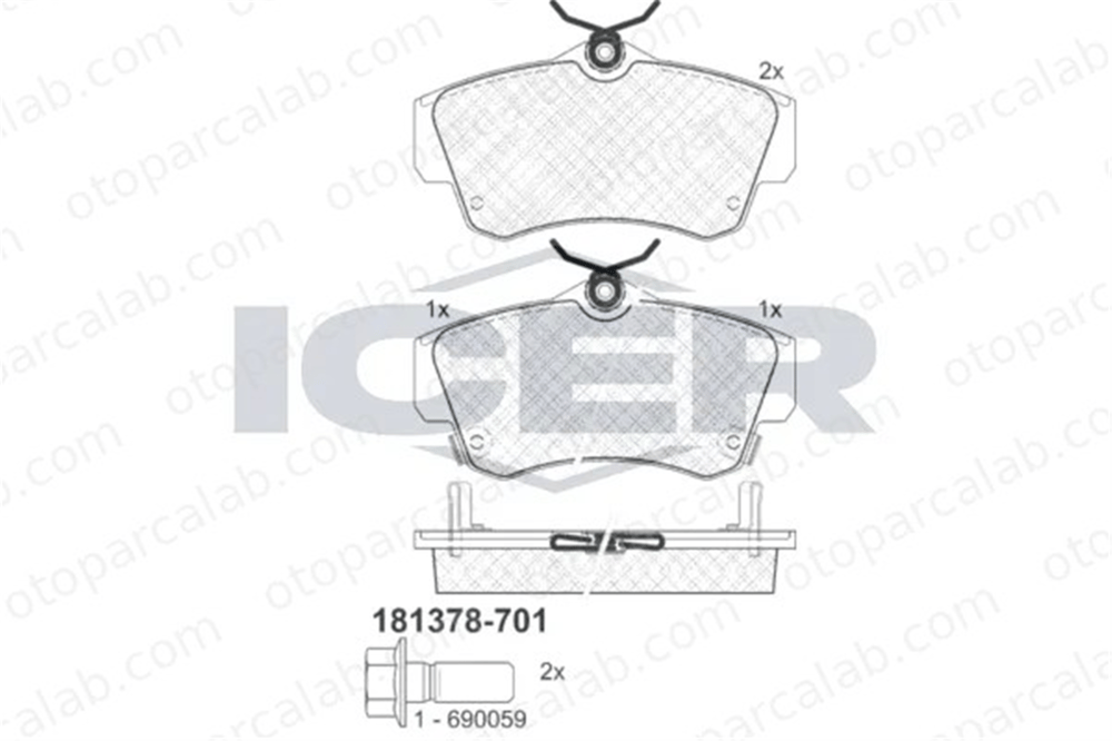 MANDO MBF010308 Fren Disk Balata Ön CHRYSLER PT CRUISER DODGE NEON II MBF010308 5017843AA