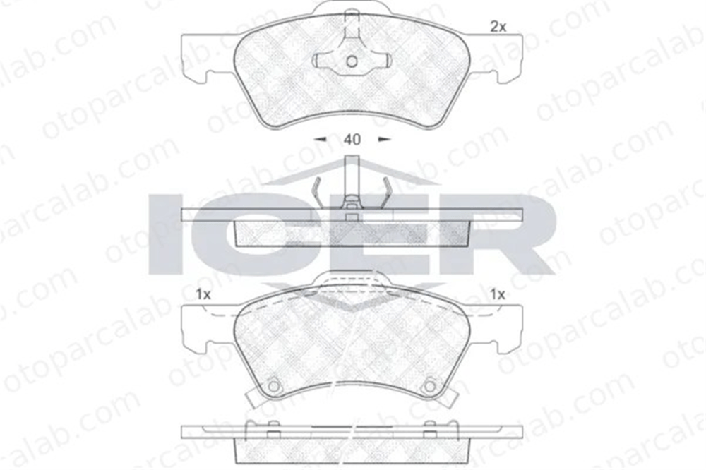 MANDO MBF010311 Fren Disk Balata Ön CHRYSLER VOYAGER IV DODGE CARAVAN MBF010311 5019803AA