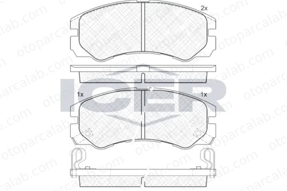 MANDO MBF010372 Fren Disk Balata Ön OPEL FRONTERA A FRONTERA B MBF010372 8970352570