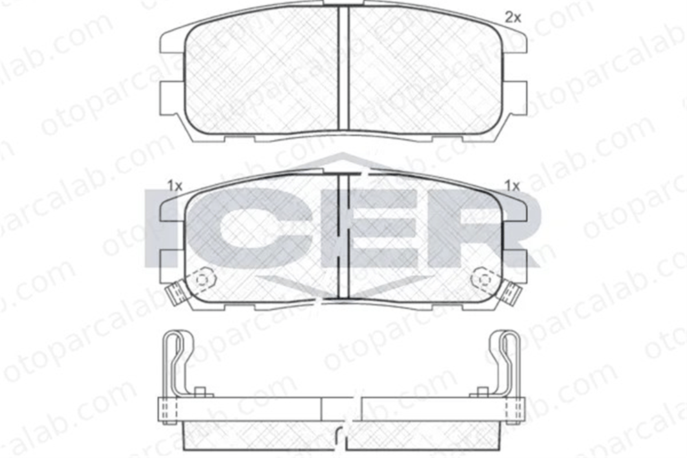 MANDO MBF010373 Fren Disk Balata Arka OPEL FRONTERA A FRONTERA B MBF010373 8970352660