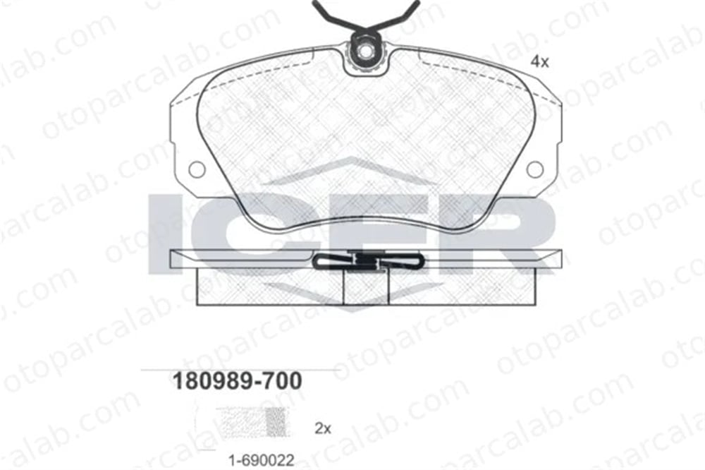 MANDO MBF010622 Fren Disk Balata Ön OPEL OMEGA B OMEGA B Station wagon MBF010622 90541293