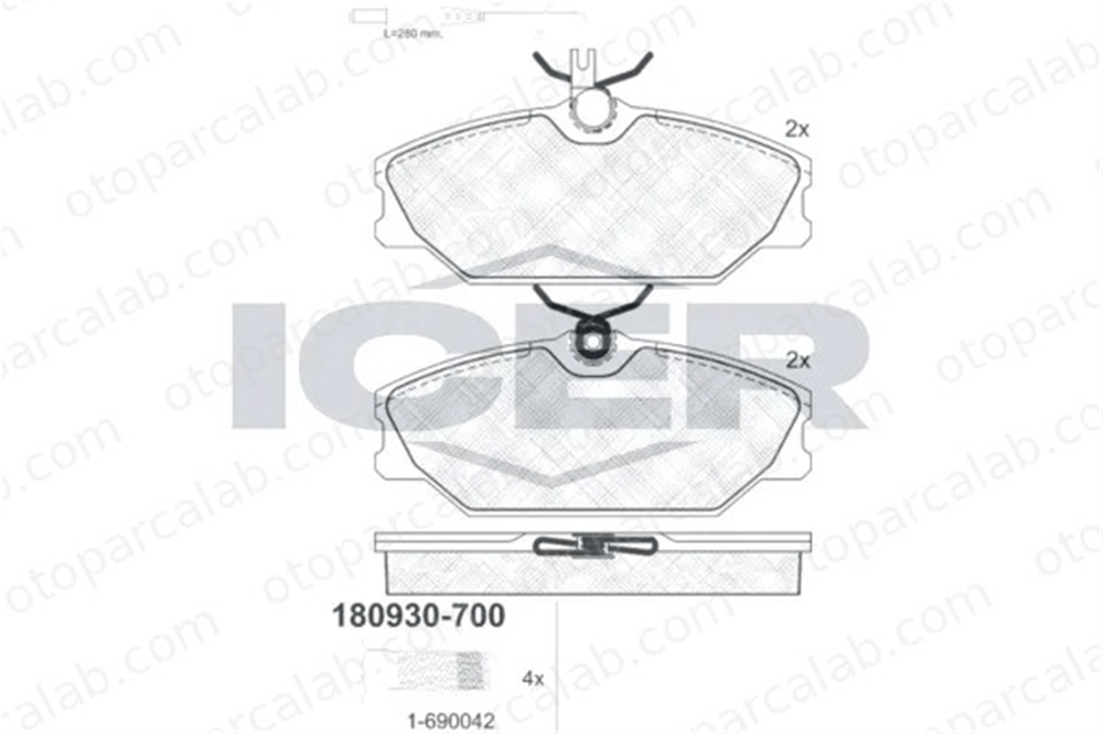 MANDO MBF010643 Fren Disk Balata Ön RENAULT LAGUNA I Grandtour LAGUNA I MBF010643 6000008895