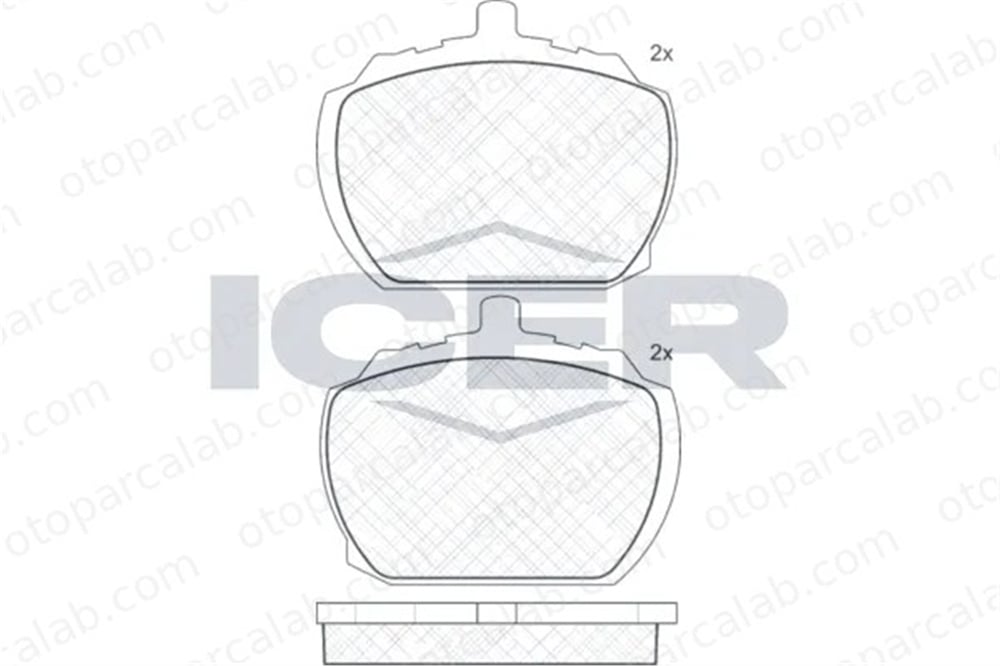 MANDO MBF010646 Fren Disk Balata Ön FORD TRANSIT Minibüs/Otobüs TRANSIT Panelvan/Van MBF010646 91109274