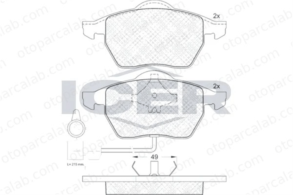 MANDO MBF010725 Fren Disk Balata Ön AUDI A6 C4 Avant A6 C4 MBF010725 4A0698151
