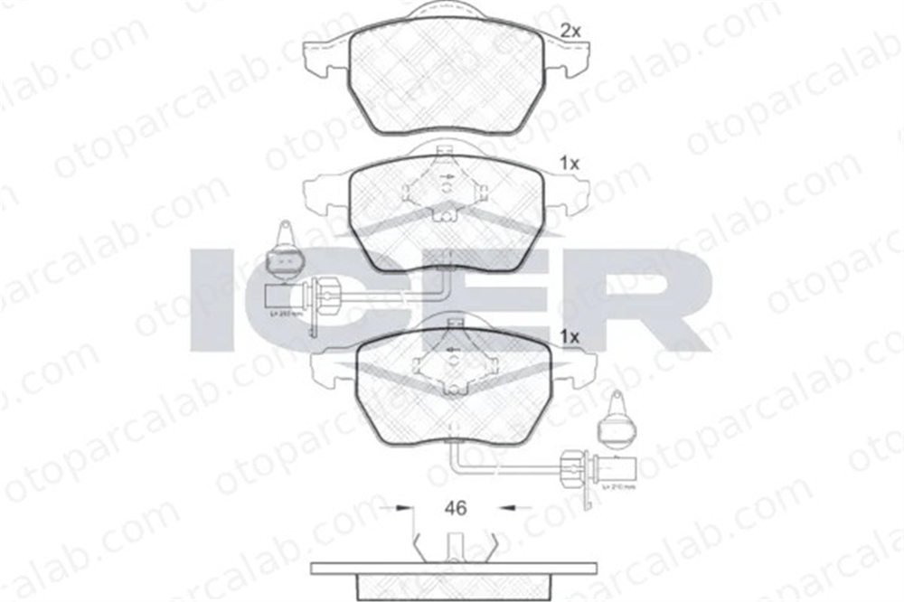 MANDO MBF010727 Fren Disk Balata Ön AUDI A6 C6 Avant A6 C5 Avant MBF010727 4B0698151A