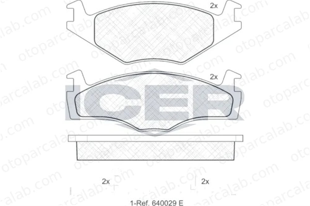 MANDO MBF010751 Fren Disk Balata Ön VW GOLF II JETTA II MBF010751 8660004659