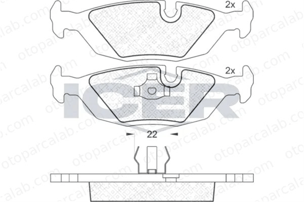 MANDO MBF011037 Fren Disk Balata Arka BMW 3 5 MBF011037 34211153196