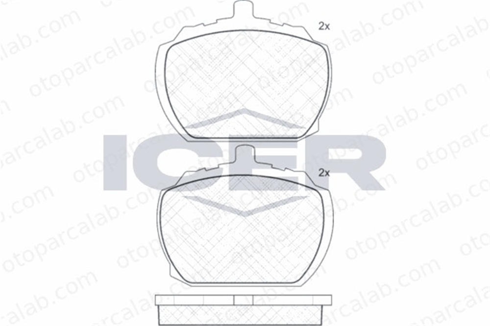 MANDO MBF015054 Fren Disk Balata Ön FORD TRANSIT Minibüs/Otobüs TRANSIT Panelvan/Van RTC3261 1571569
