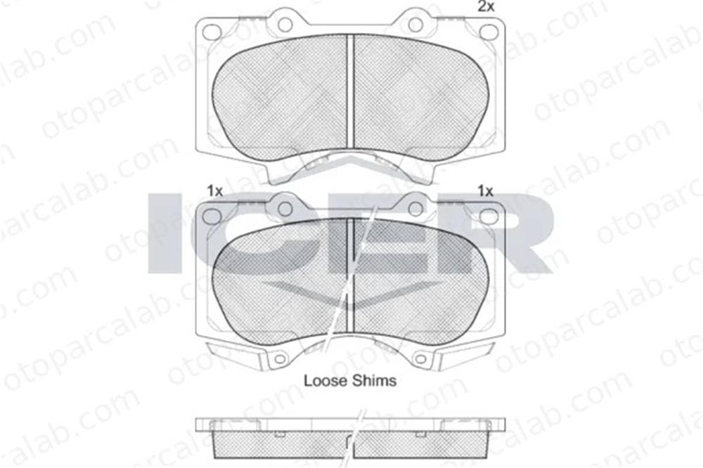MANDO MBF015614 Fren Disk Balata Ön TOYOTA HILUX VIII Pick-up LAND CRUISER PRADO MBF015614 446504090