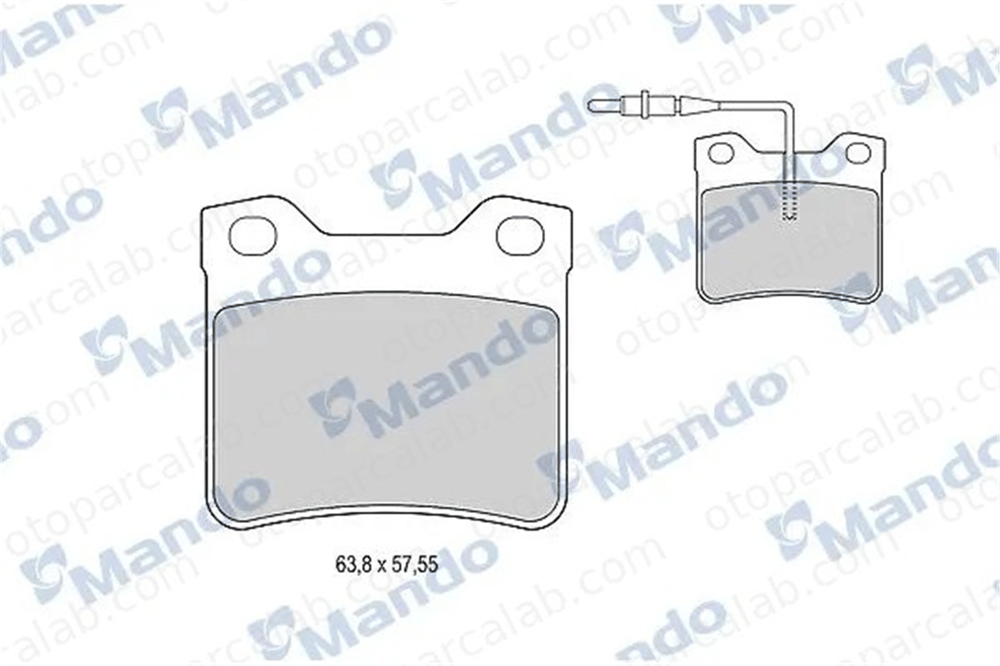 MANDO MBF015658 Fren Disk Balata Arka MERCEDES-BENZ V-SERISI VITO Minibüs/Otobüs MBF015658 24204820