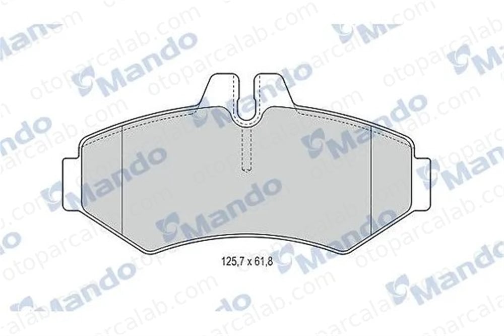 MANDO MBF015662 Fren Disk Balata Arka MERCEDES-BENZ G-SERISI SPRINTER 3-t Panelvan/Van MBF015662 4209720