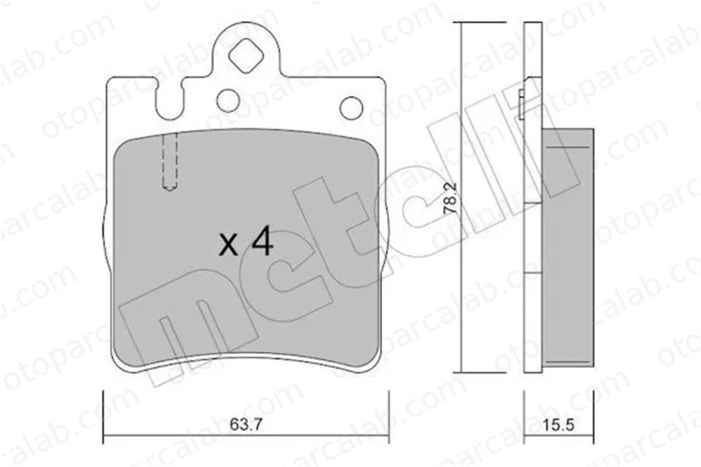 MANDO MBF015664 Fren Disk Balata Arka MERCEDES-BENZ C-SERISI T-Model C-SERISI MBF015664 24205220
