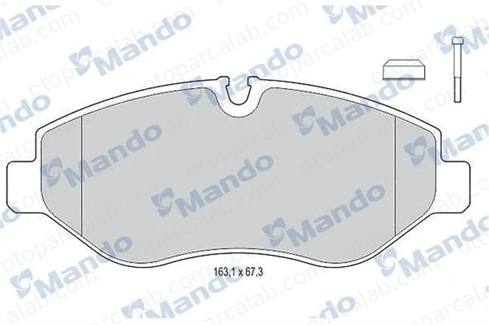 MANDO MBF015671 Fren Disk Balata Ön MERCEDES-BENZ SPRINTER 3,5-t Panelvan/Van SPRINTER 3,5-t Platform şasi 2E0698151 A9064210400